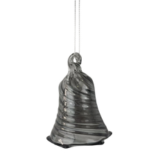 Украшение елочное B&H хрустальный колокольчик серый, 6.8 x 8см