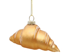 Украшение елочное B&H круассан коричневый, 8 x 3.8 x 4см