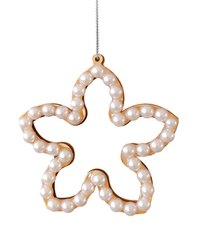 Украшение елочное B&H жемчужный цветок, 9 x 0.9 x 8.8см