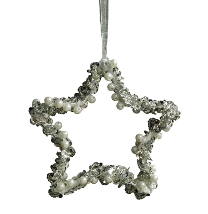 Украшение елочное B&H морозная звезда, 10.3 x 1 x 9.5см