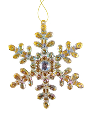 Украшение елочное B&H блестящая снежинка, 13.3см