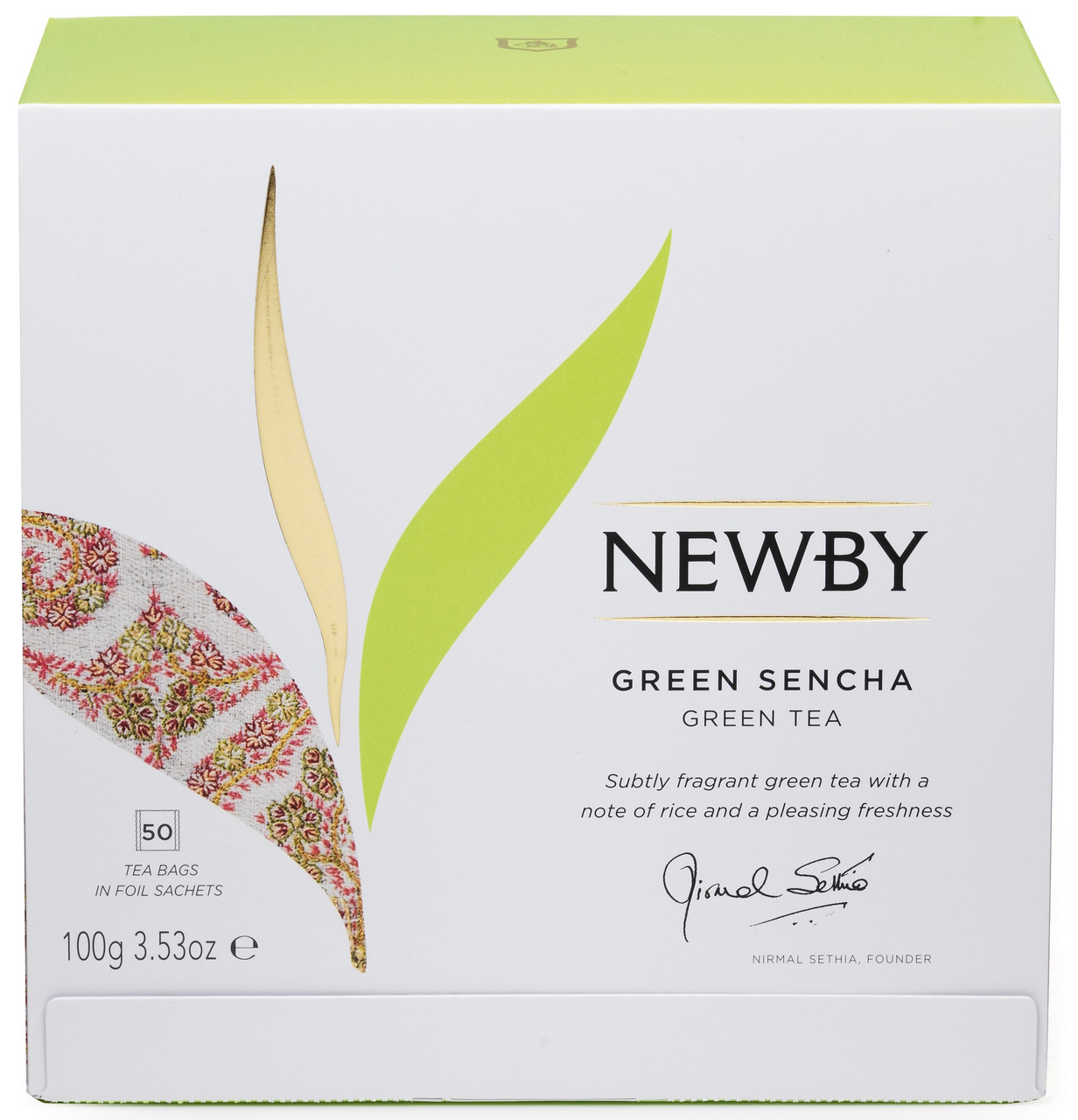 Изображение товара Чай Newby Green Sencha, зеленый (2г x 50шт), 100г