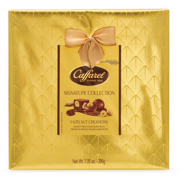 Конфеты Caffarel Signature Collection молочный шоколад с фундуком, 200г