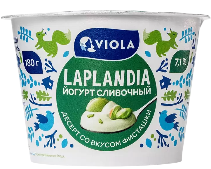 Йогурт Viola Laplandia фисташка 7.1%, 180г