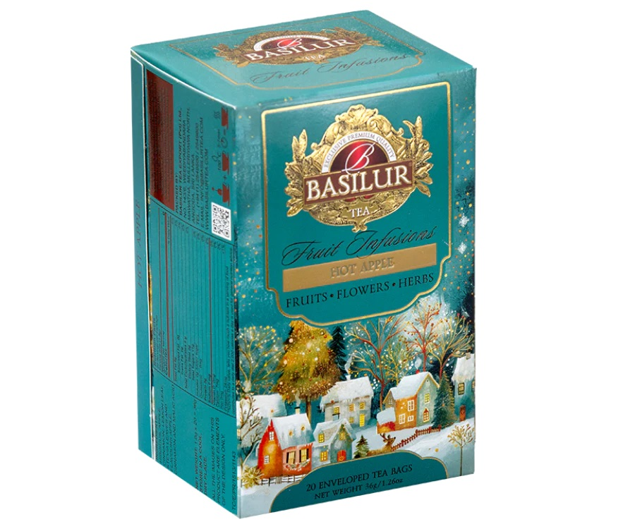 Изображение товара Напиток чайный Basilur Hot Apple яблоко и корица (1.8г x 20шт), 36г