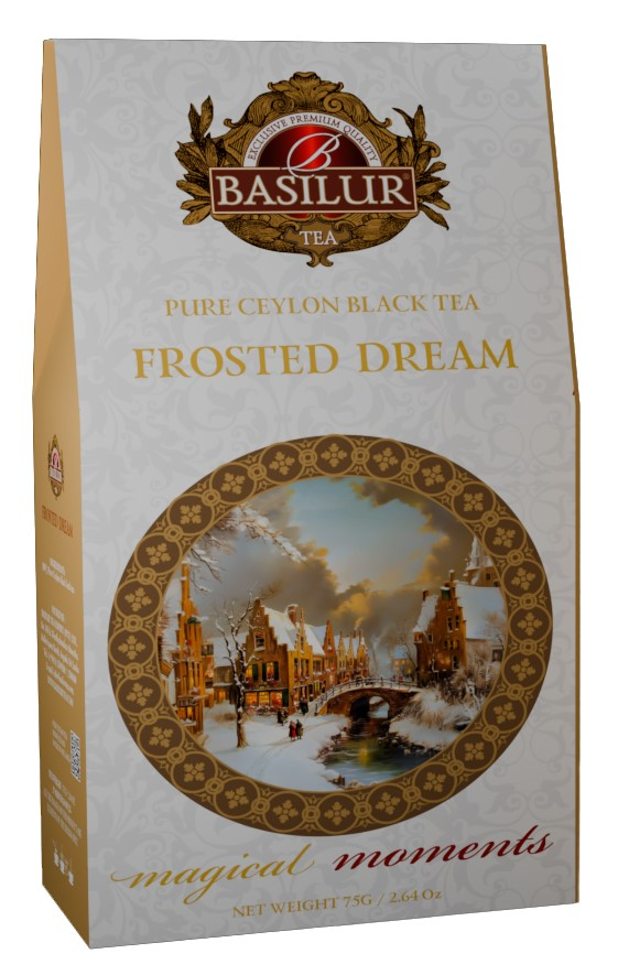Изображение товара Чай черный Basilur Frosted Dream 75г в новогоднем оформлении