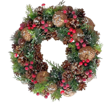 Венок новогодний B&H Лесные ягоды