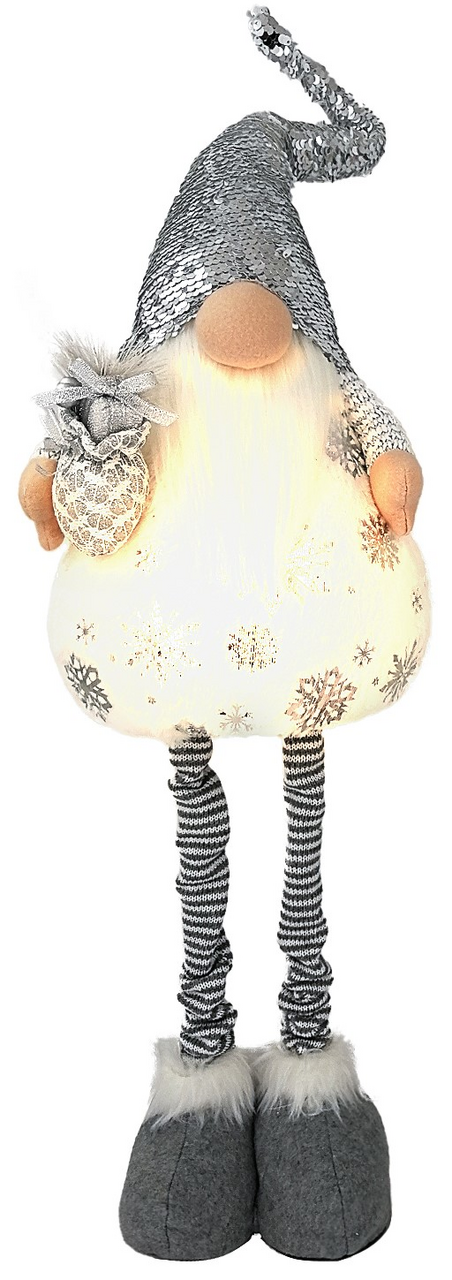 Фигура Glos Снежный гном светодиодная