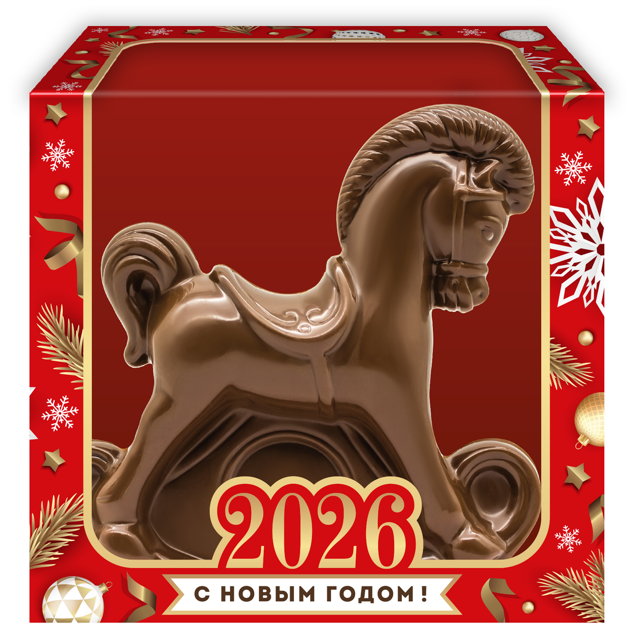 Фигурка Монетный Двор шоколадная лошадка-качалка, 120г