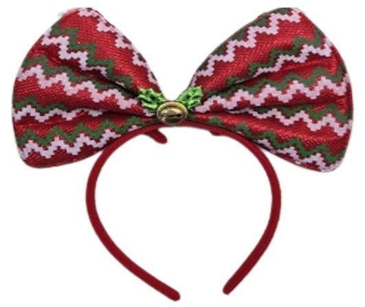 Ободок карнавальный Partymania Новогодний бант