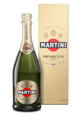 Вино игристое Martini Prosecco Просекко в подарочной упаковке белое сухое, 0.75л