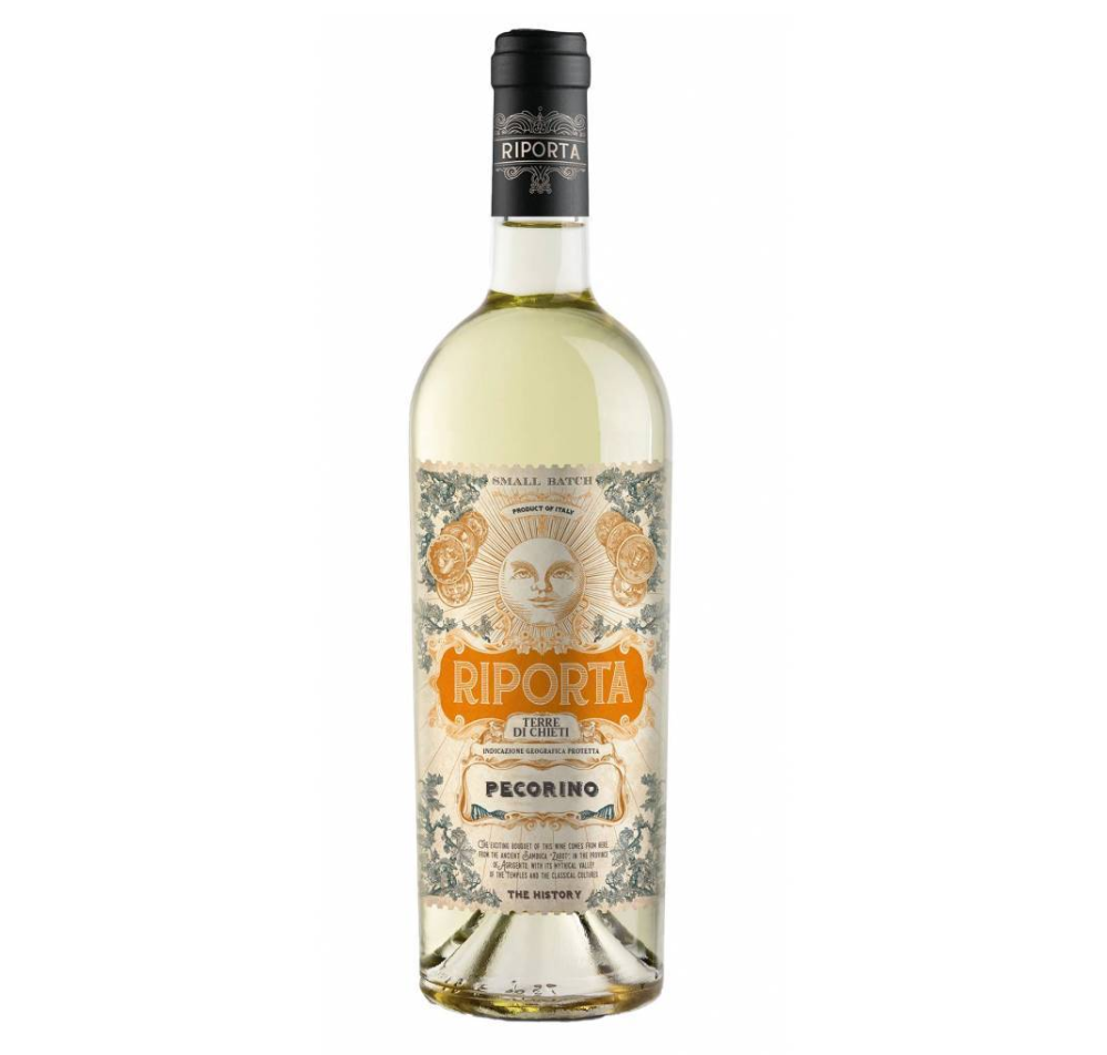 Вино Riporta Pecorino белое сухое, 0.75л
