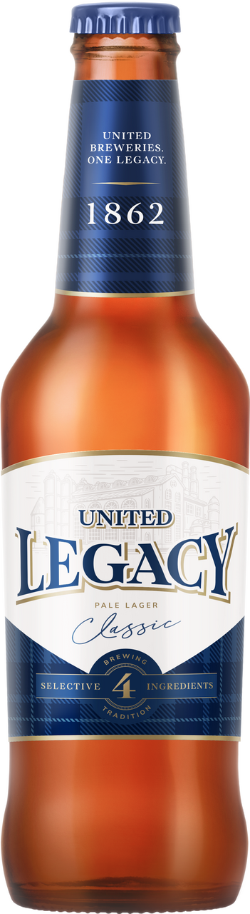 Изображение товара Пиво United Legacy Classic светлое 0.44л по английскому стилю