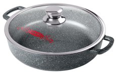 Жаровня Горница Гранит с крышкой 3.5л, 28см