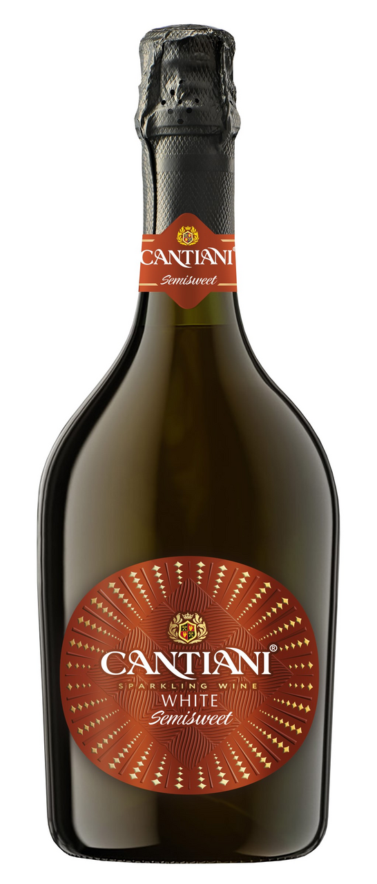 Вино игристое Cantiani белое полусладкое, 0.75л