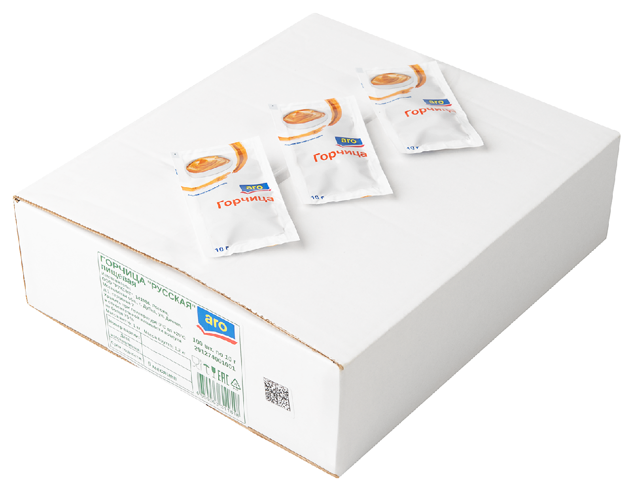 aro Горчица (10г x 100шт), 1кг
