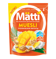Мюсли Matti Тропические фрукты, 250г