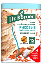 Хлебцы Dr. Korner рисовые с морской солью, 100г