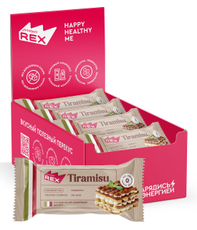 Пирожное протеиновое ProteinRex Тирамису без сахара, 40г x 8 шт