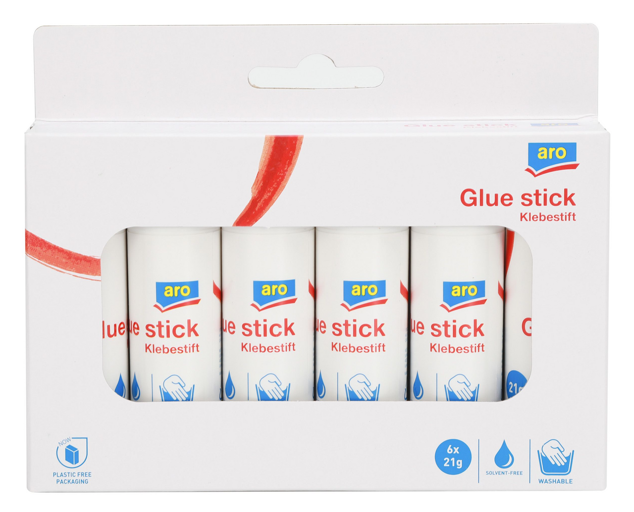 aro Карандаши клеящие 21г, 6шт