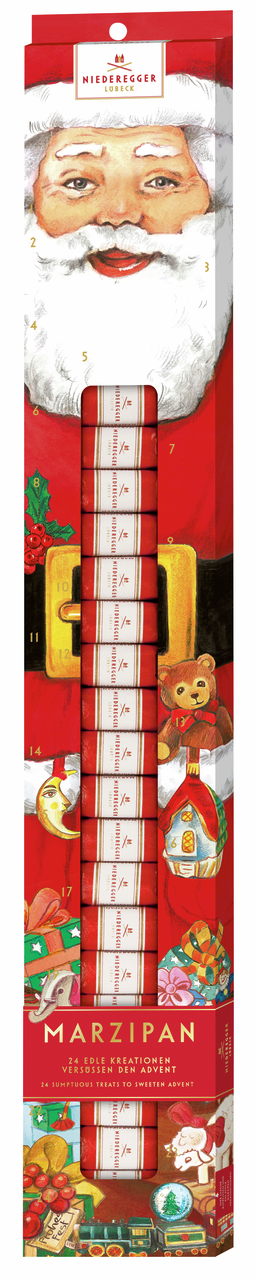 Конфеты Niederegger Новогодний календарь шоколадные марципан, 300г