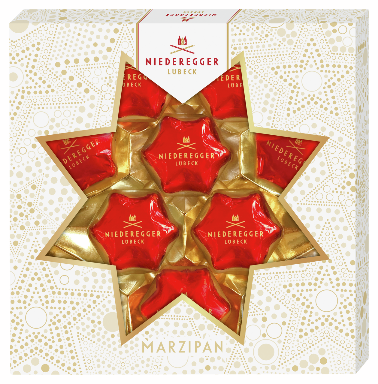 Конфеты Niederegger Звезды в темном шоколаде, 125г