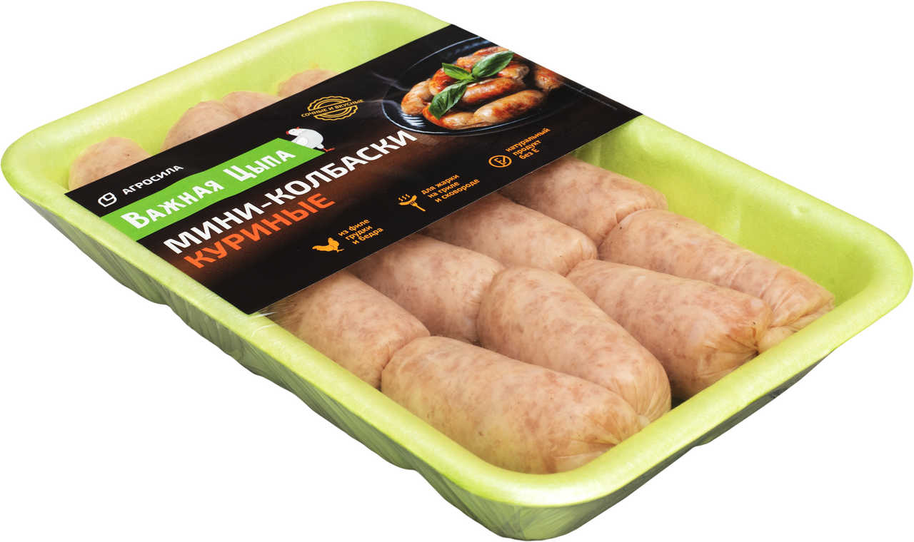 Мини-колбаски куриные Важная Цыпа охлажденные, 400г
