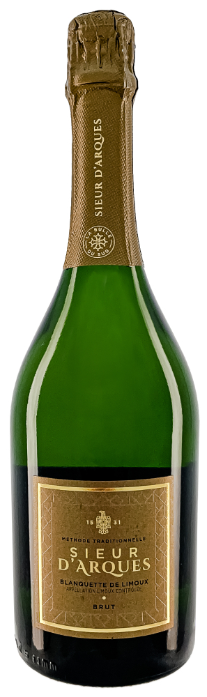 Вино игристое Sieur d'Arques Blanquette de Limoux белое брют, 0.75л
