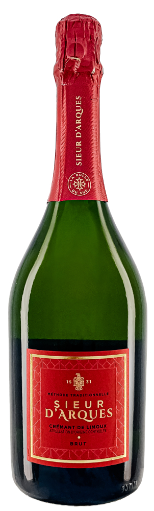 Вино игристое Sieur d'Arques Cremant de Limoux белое брют, 0.75л