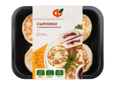 Сырники Фабрика здорового питания с вишневой начинкой, 200г