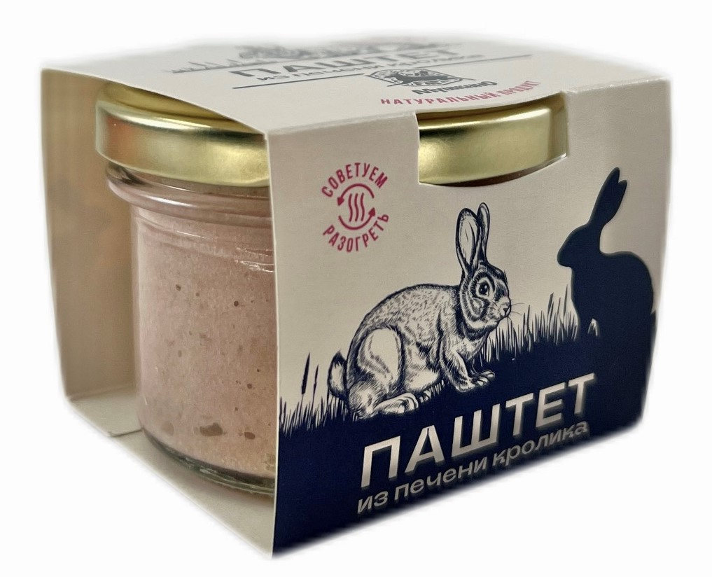 Паштет Мушкино из печени кролика, 80г