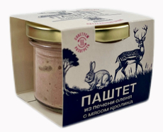 Паштет Мушкино из печени оленя и мяса кролика, 80г