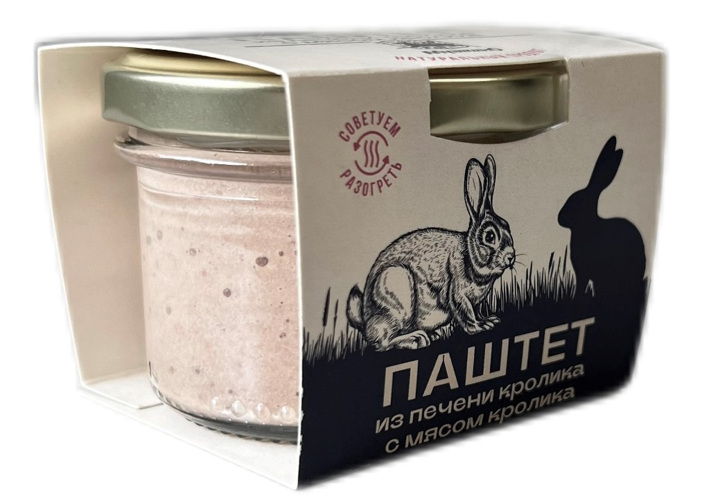 Паштет Мушкино из печени и мяса кролика, 80г