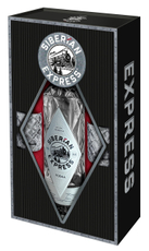 Водка Siberian Express в подарочной упаковке с двумя рюмками, 0.7л