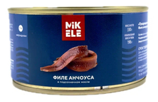 Филе анчоуса Mikele в масле, 330г