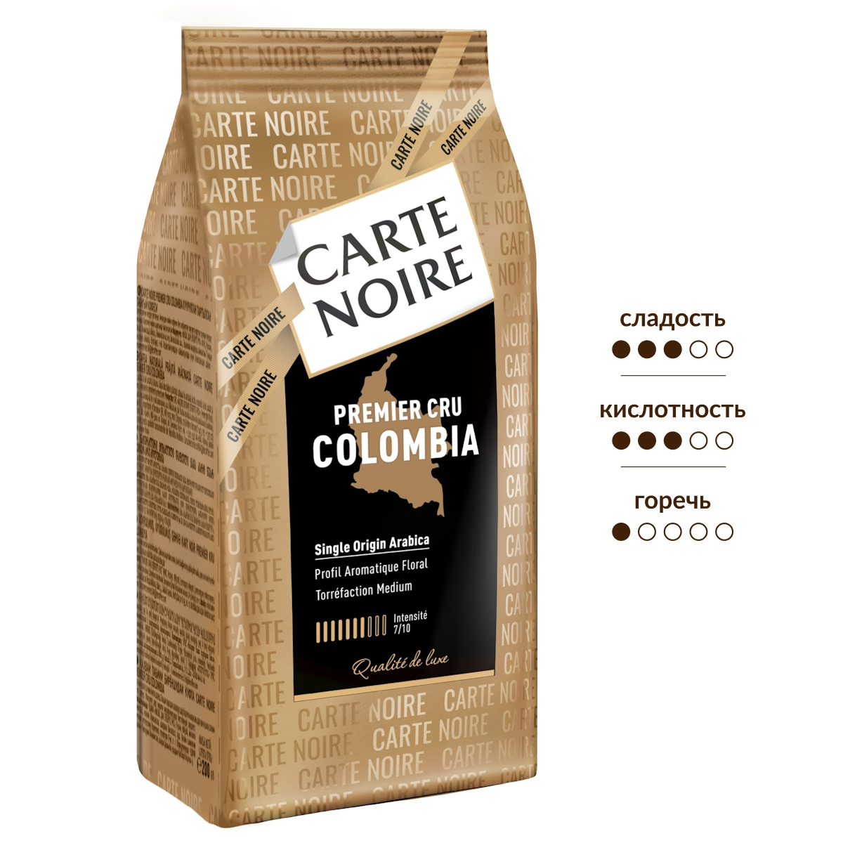 Кофе Carte Noire Colombia молотый, 200г