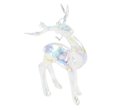 Подвеска Christmasdeluxe Олень Хамелеон акриловая, 8.5 x 6 x 15см