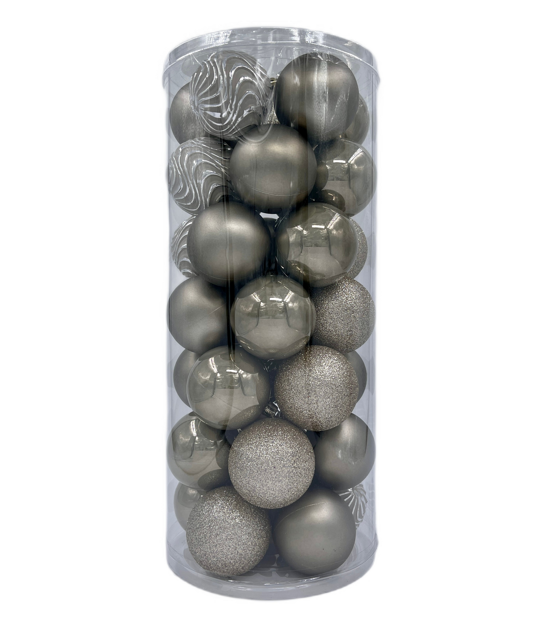 Набор елочных шаров Christmasdeluxe Стальной пластик 6см, 35шт
