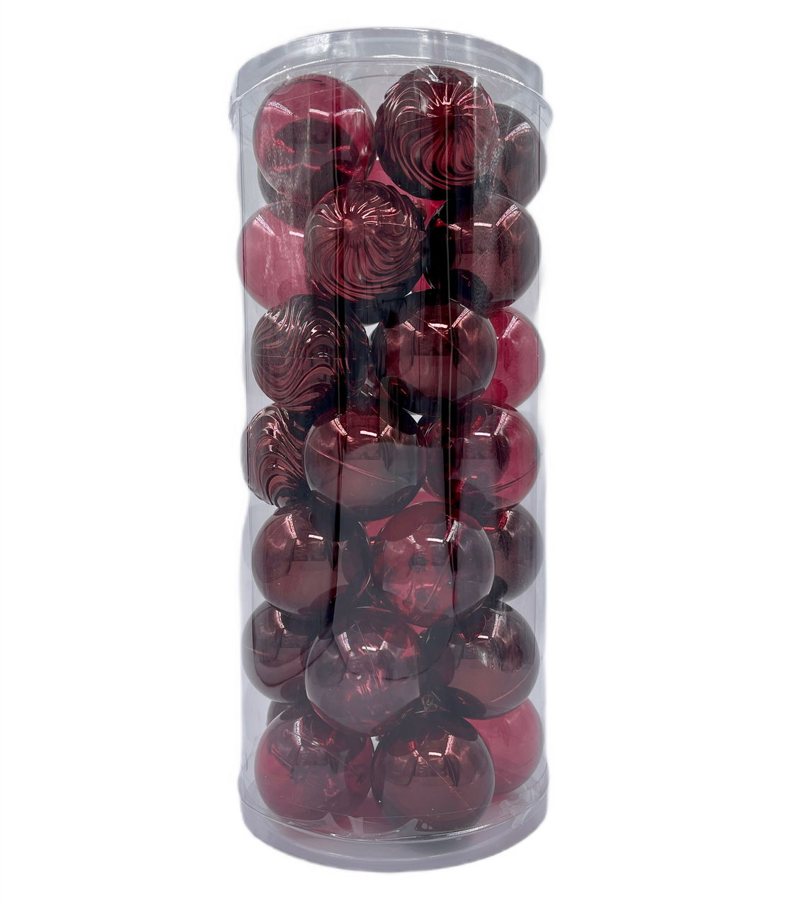 Набор елочных шаров Christmasdeluxe ягодный пластик 6см, 35шт