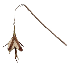 Веточка лилии Christmasdeluxe кремово-коричневая, 58см