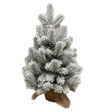 Ель в мешочке Treedeluxe заснеженная, 45см