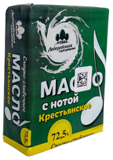 Масло сливочное Агрофирма Лебедевская Крестьянское 72.5%, 180г