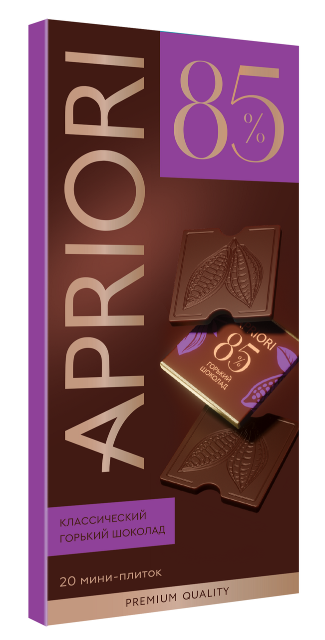 Шоколад Априори горький какао 85% (5г x 20шт), 100г