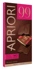 Шоколад Априори горький какао 99% (5г x 20шт), 100г