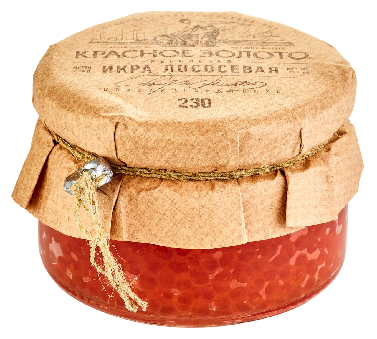 Икра лососевая Красное Золото нерка зернистая, 230г