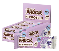 Батончик протеиновый Fitness Shock Черничный десерт, 40г x 12 шт
