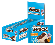 Пирожное протеиновое Fitness Shock брауни печенье со сливками, 50г х 12 шт