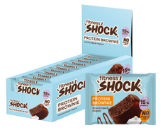 Пирожное протеиновое Fitness Shock брауни и кокосовый пирог, 50г x 12 шт