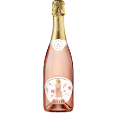 Вино игристое Artis Syrah безалкогольное розовое полусухое, 0.75л