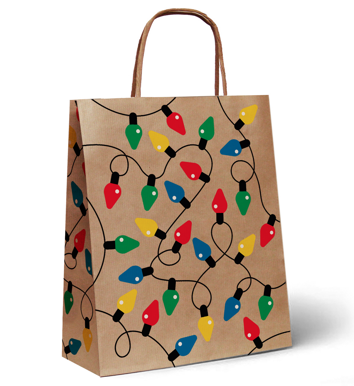 Изображение товара Сумка подарочная Архбум-Упак Лампочки, 32 x 39 x 17см